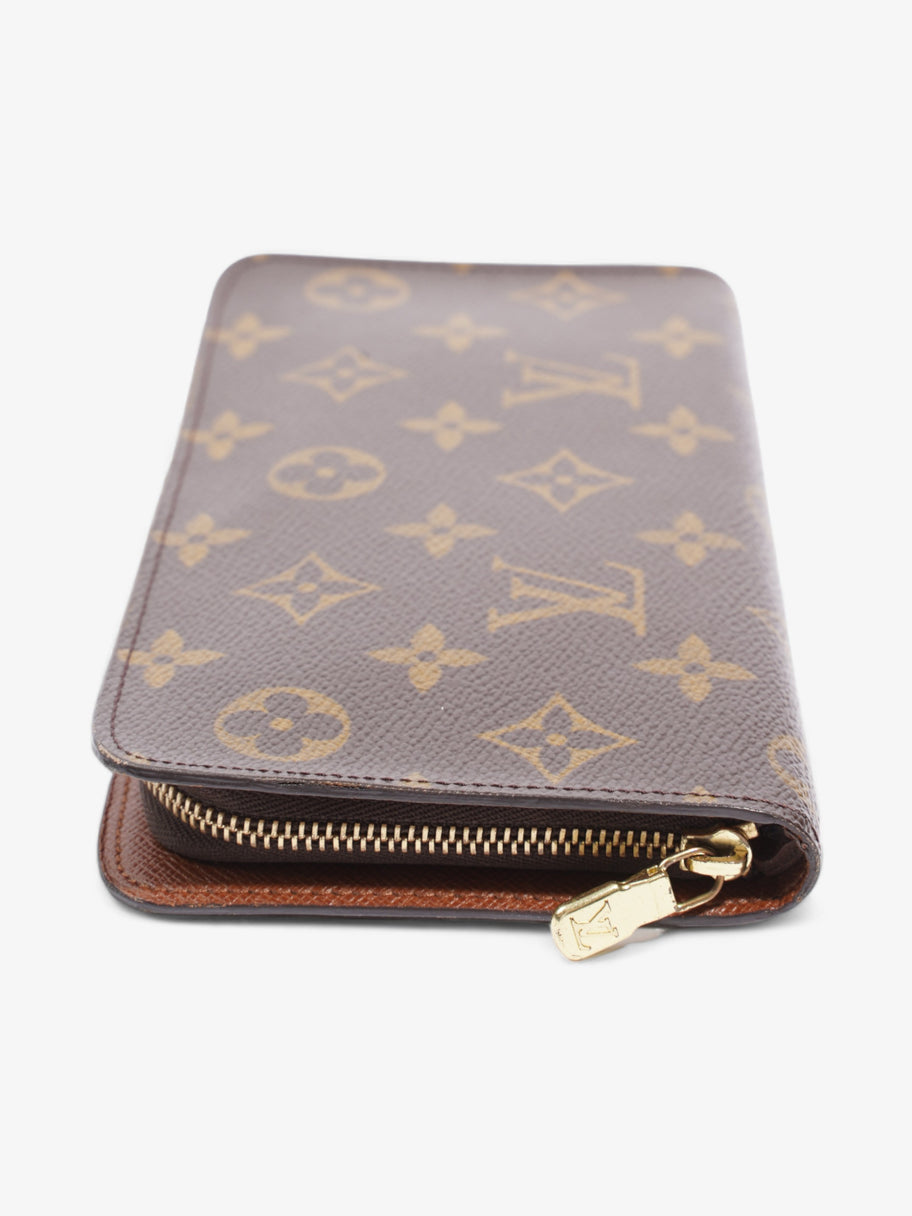 Zip Round Wallet Monogram Coated Canvas Image 4