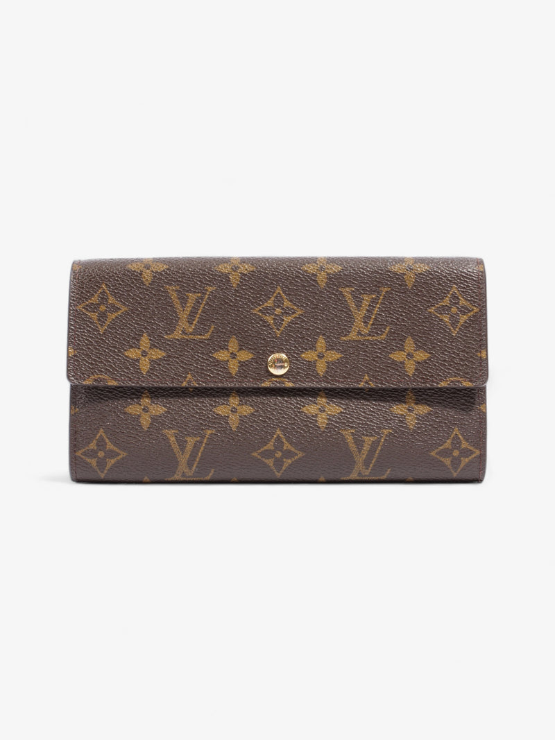  Louis Vuitton Monogram Portefeuille Sarah M61734 SP1110 Wallet Monogram Coated Canvas