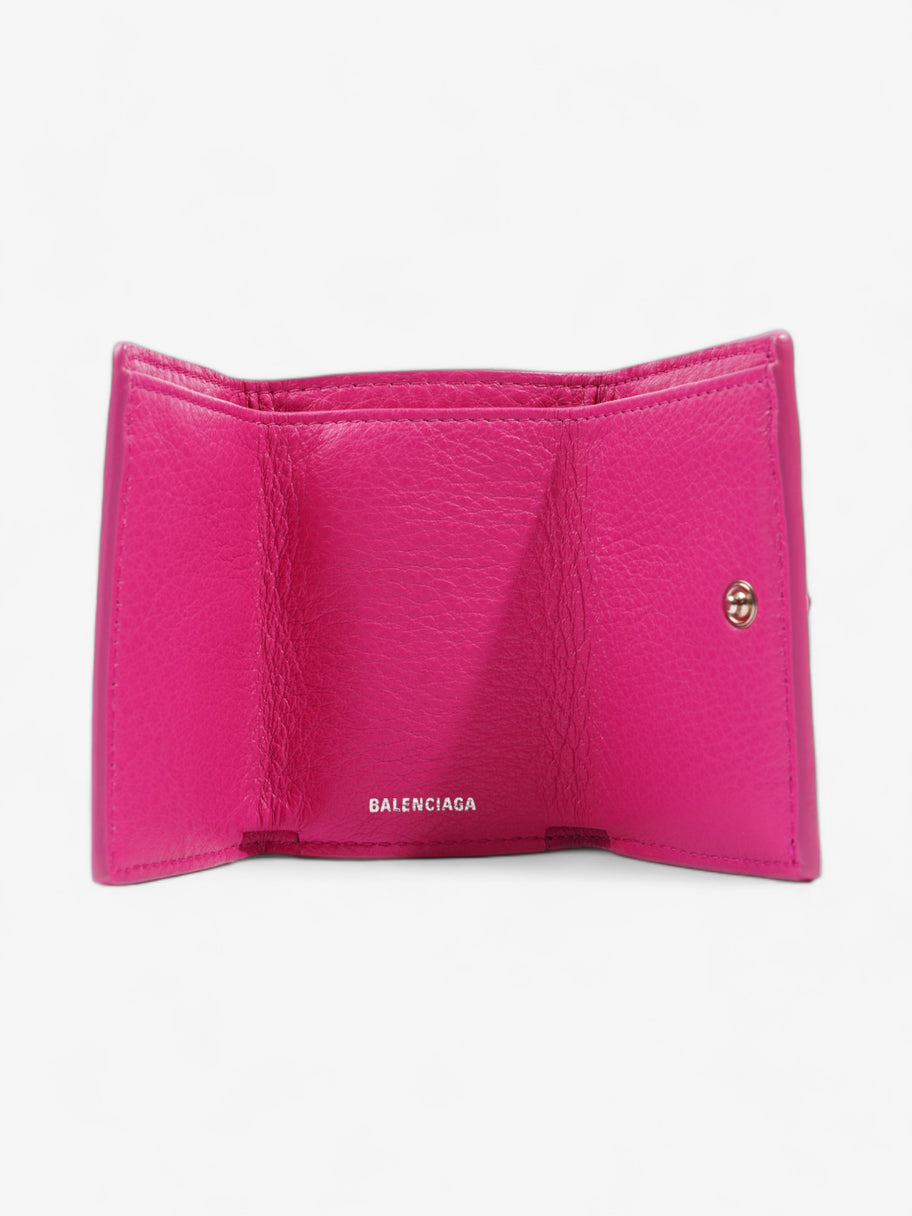 Compact Wallet Pink Leather Image 6