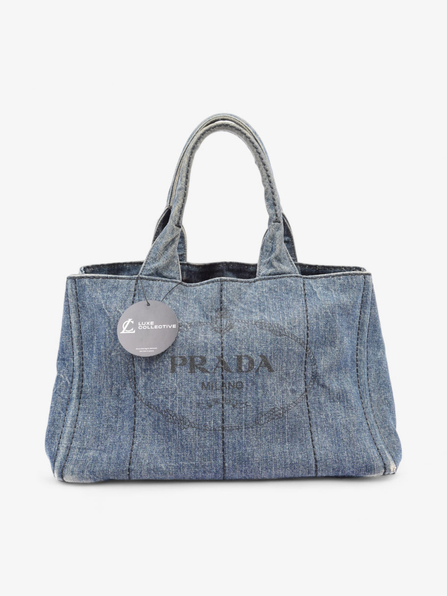 Prada Canapa Blue Denim Image 8