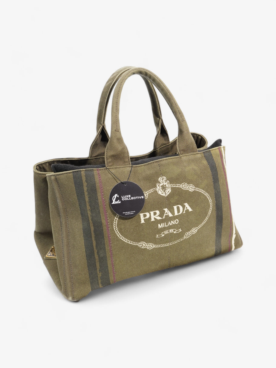 Prada Canapa Green Canvas Image 8