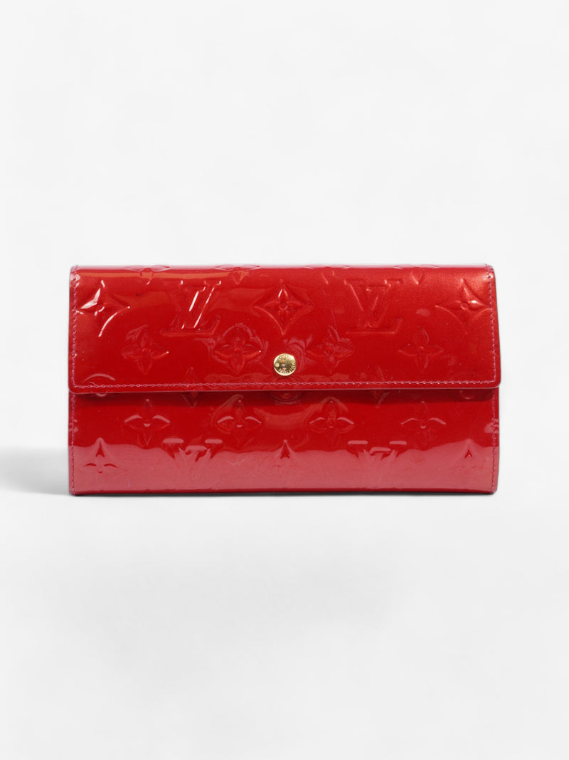  Sarah Wallet Red Vernis Leather