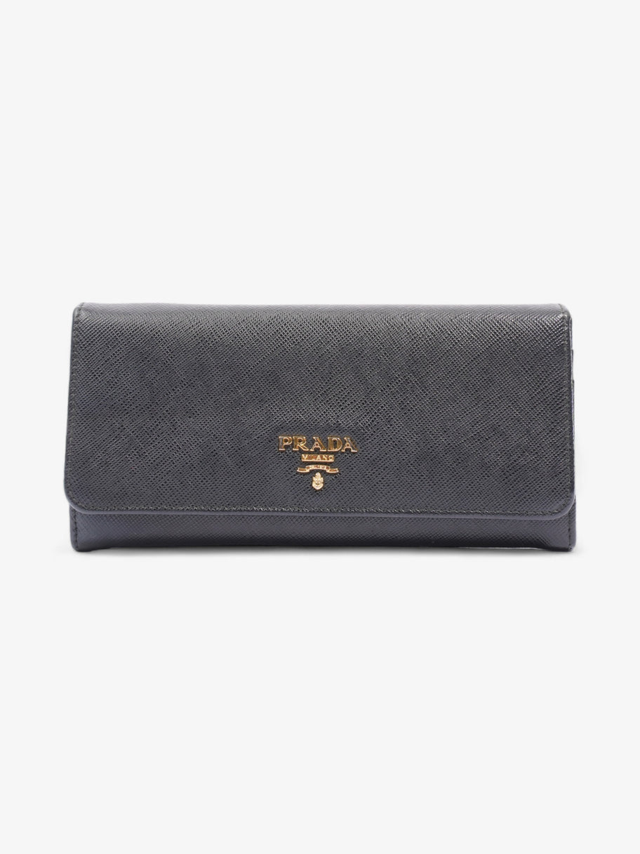 Continental Wallet Black Saffiano Leather Image 1