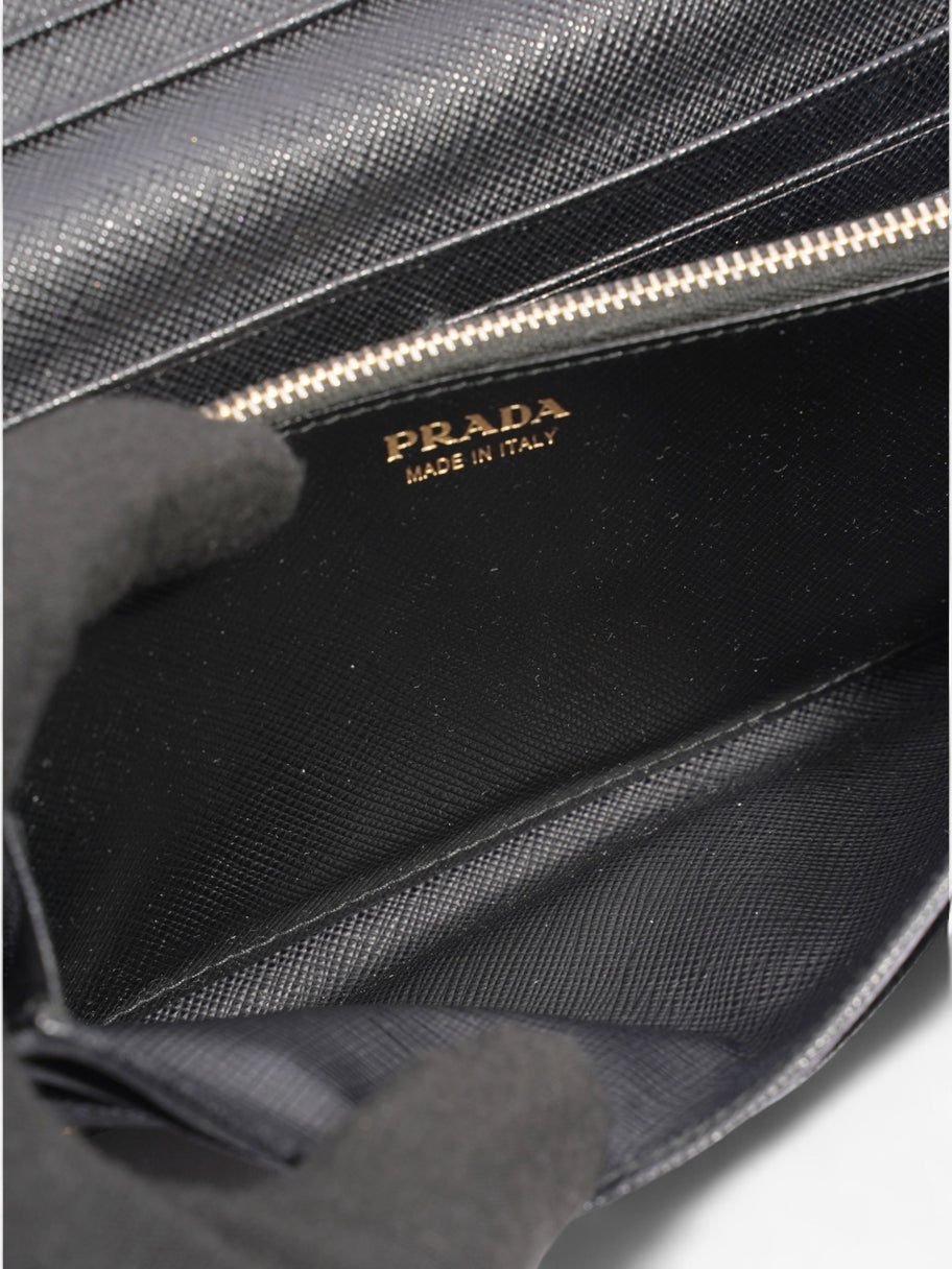 Continental Wallet Black Saffiano Leather Image 7