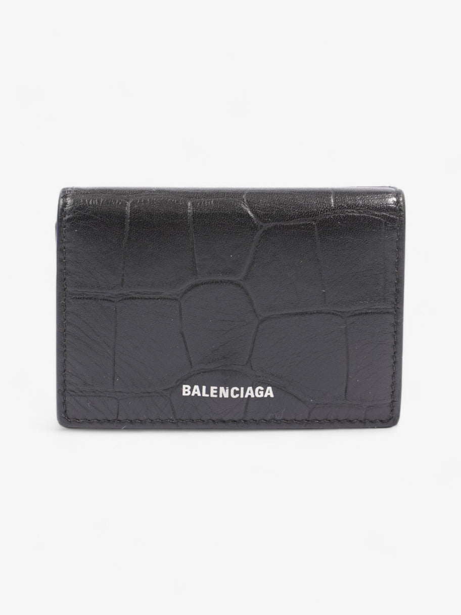 Balenciaga Logo Wallet Black Leather Image 1