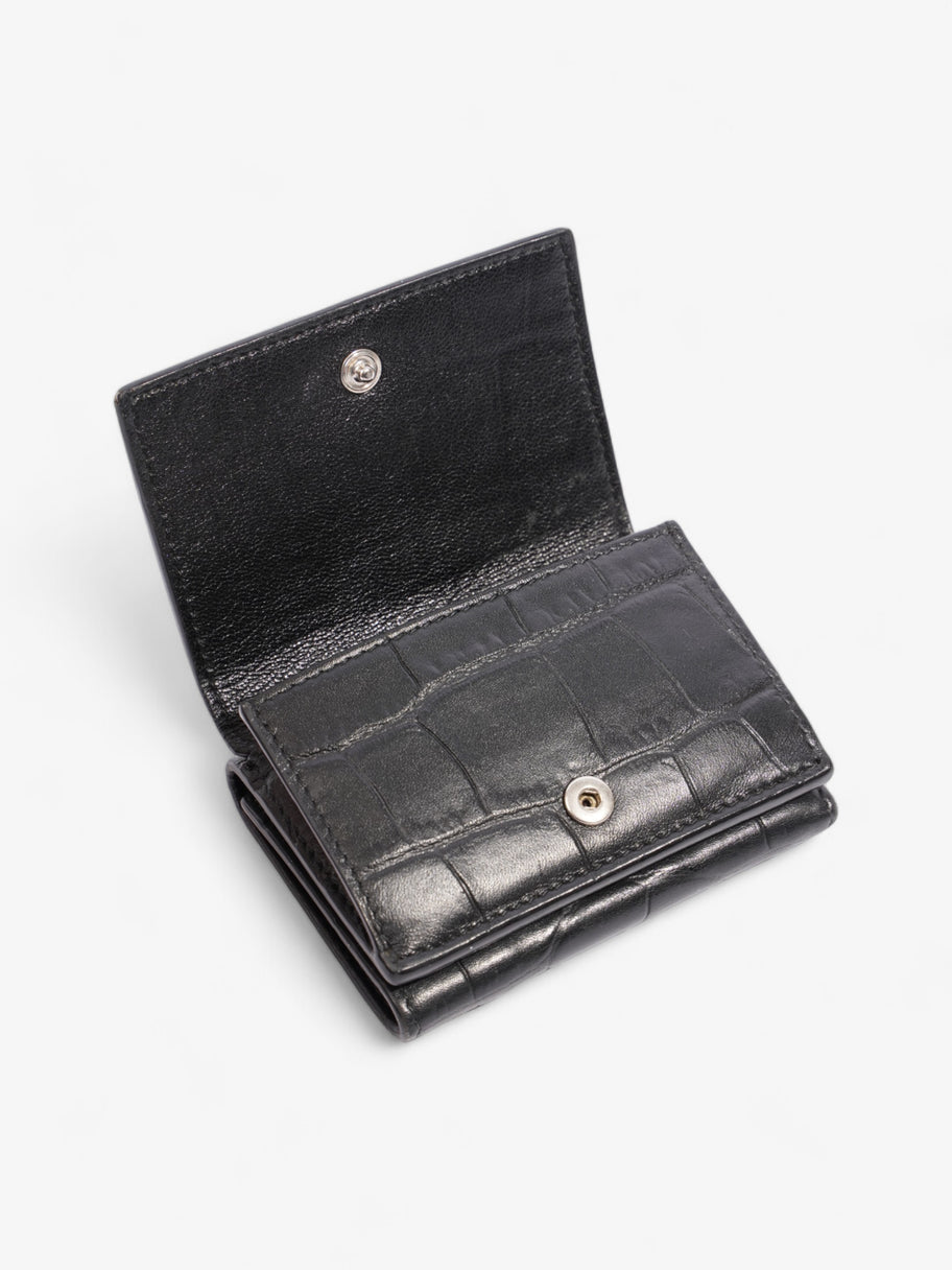 Balenciaga Logo Wallet Black Leather Image 5