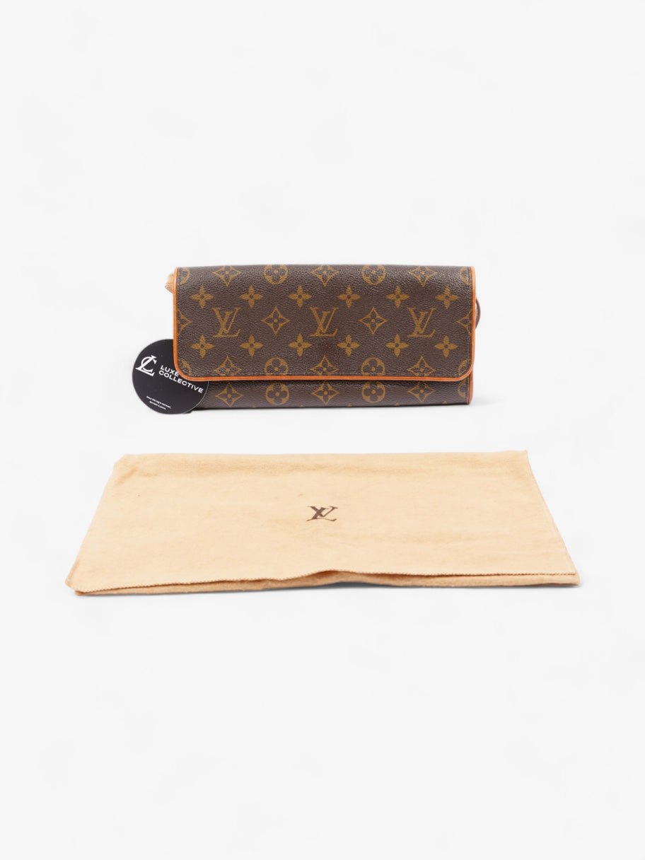 Twin Pochette Monogram Coated Canvas GM Image 8