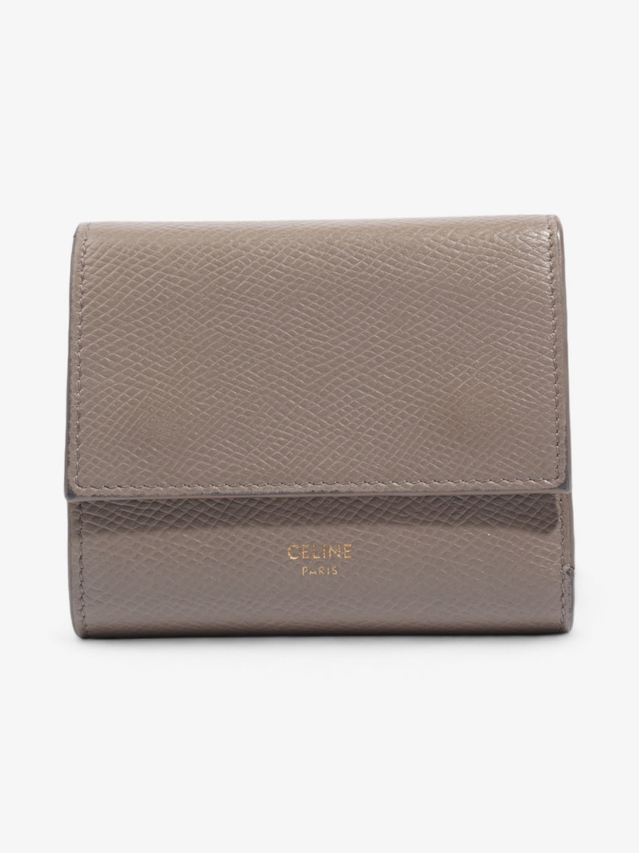 Celine Tri-Fold Compact Wallet Grey Leather Image 1