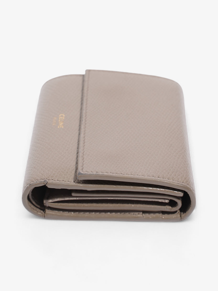 Celine Tri-Fold Compact Wallet Grey Leather Image 3