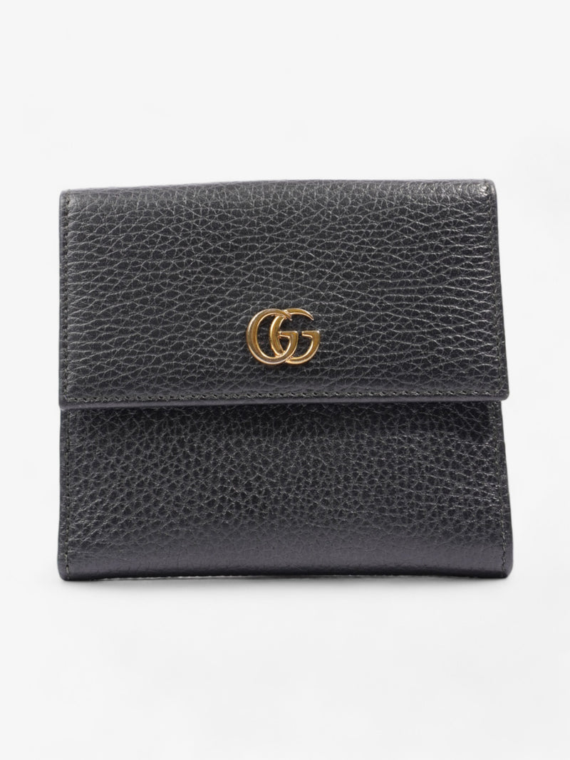  GG Marmont Compact Wallet Black Leather