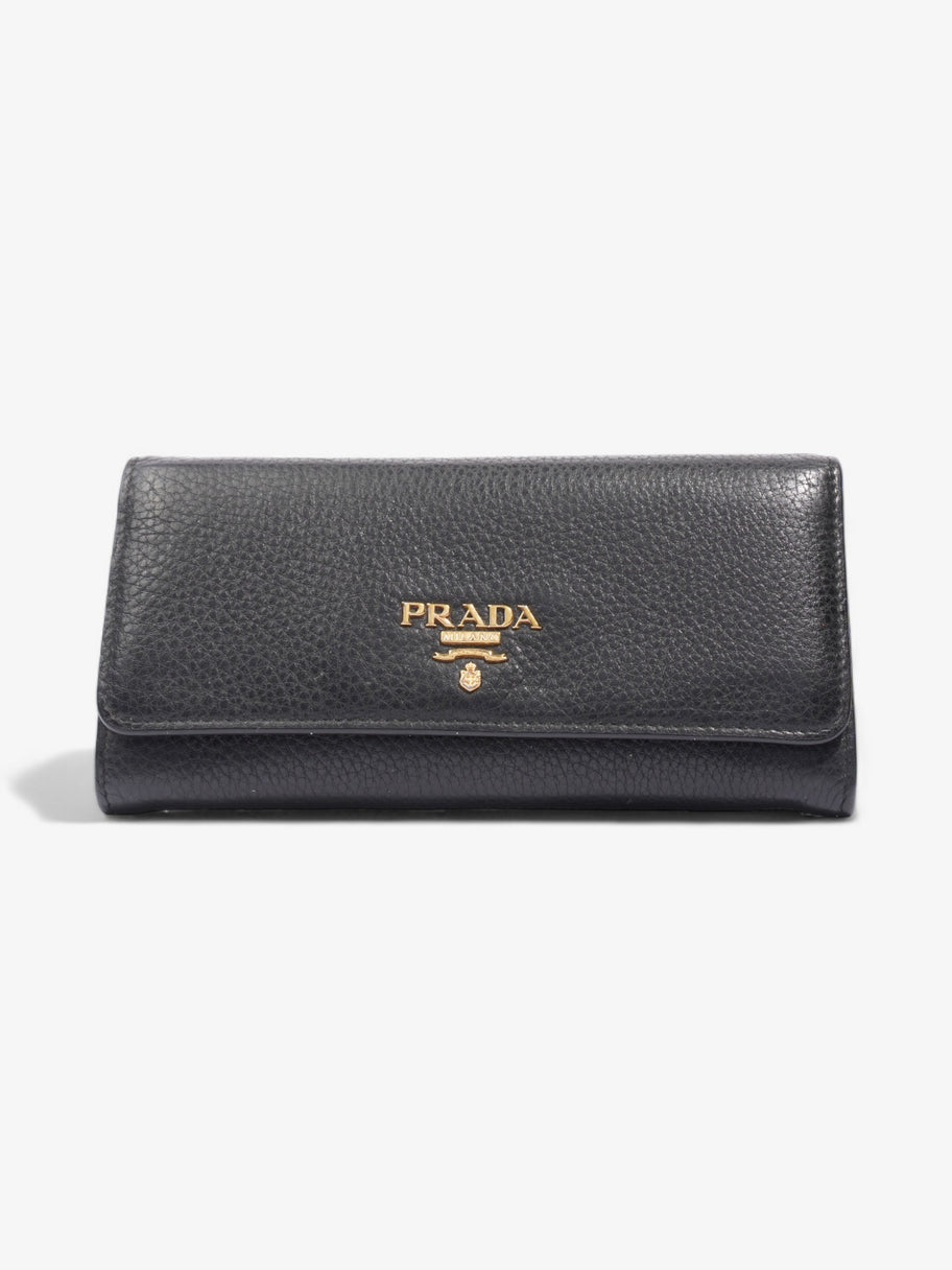 Long Wallet Black Saffiano Leather Image 1