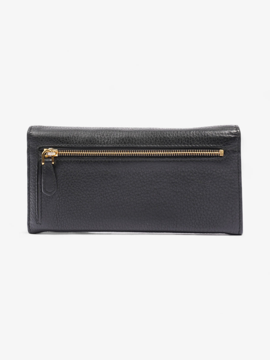 Long Wallet Black Saffiano Leather Image 2