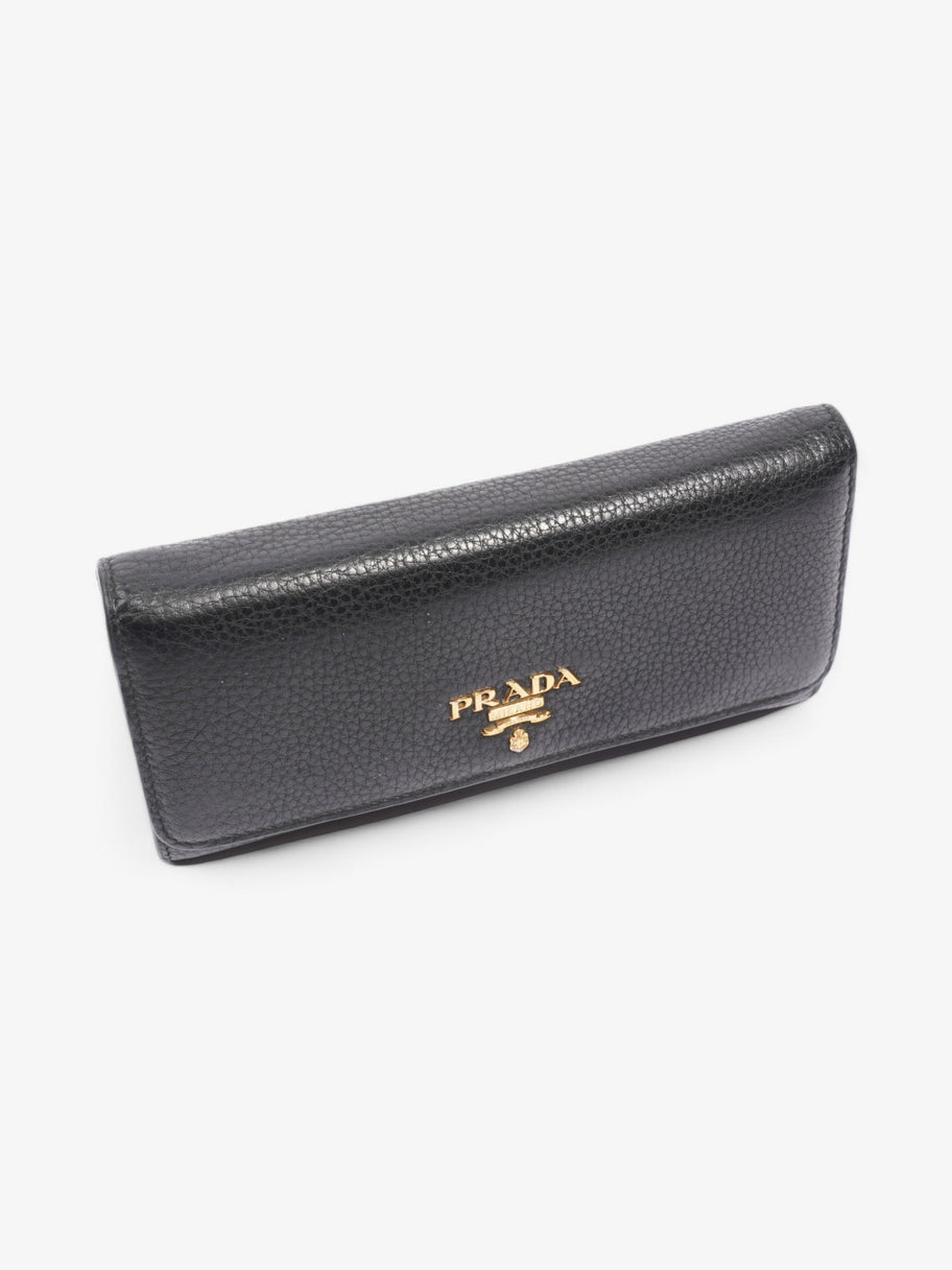 Long Wallet Black Saffiano Leather Image 6