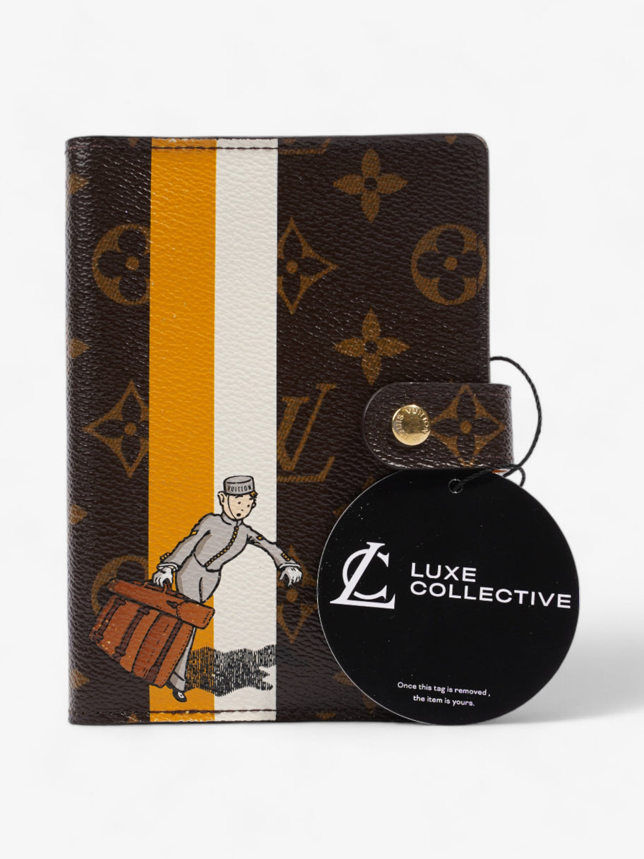 Louis Vuitton Animation Groom Agenda Monogram / Yellow / White Coated Canvas Image 6