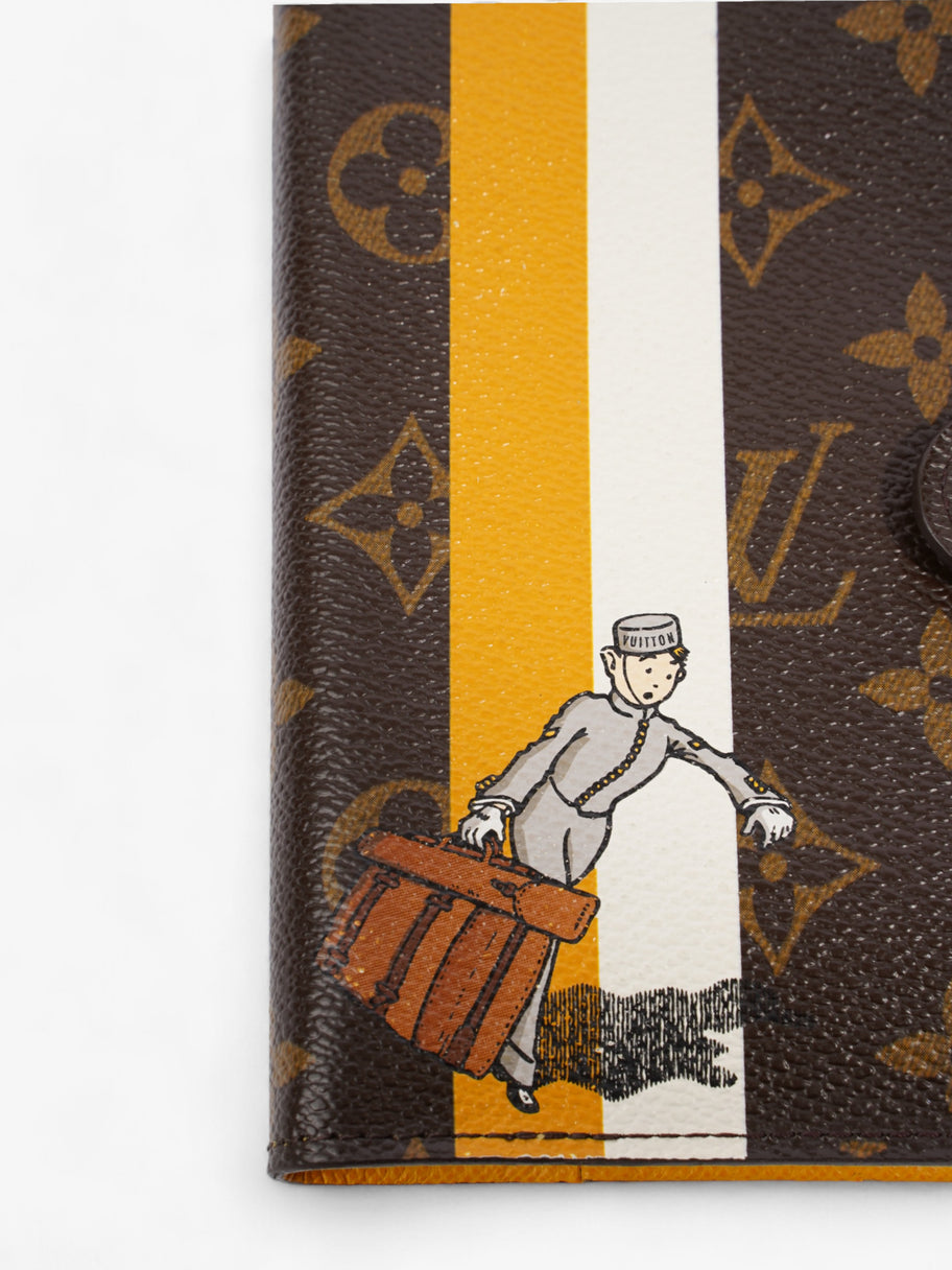 Louis Vuitton Animation Groom Agenda Monogram / Yellow / White Coated Canvas Image 7