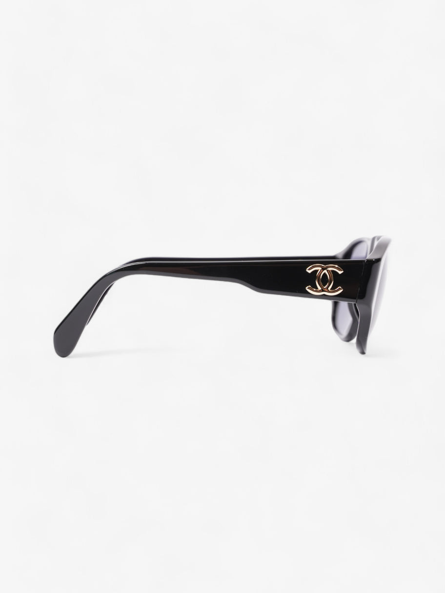 Chanel Coco Mark Sunglasses Black Acetate 130mm Image 4