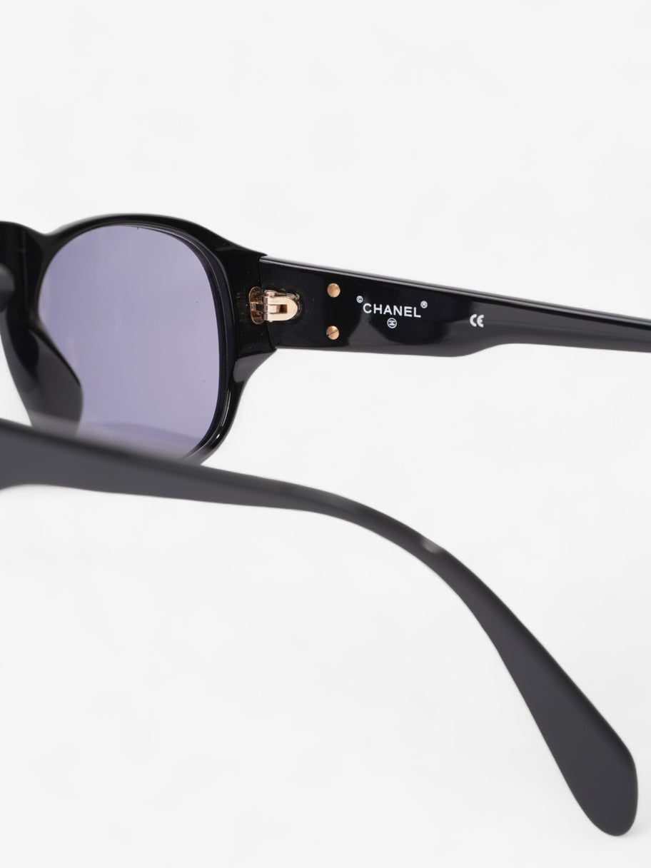 Chanel Coco Mark Sunglasses Black Acetate 130mm Image 5