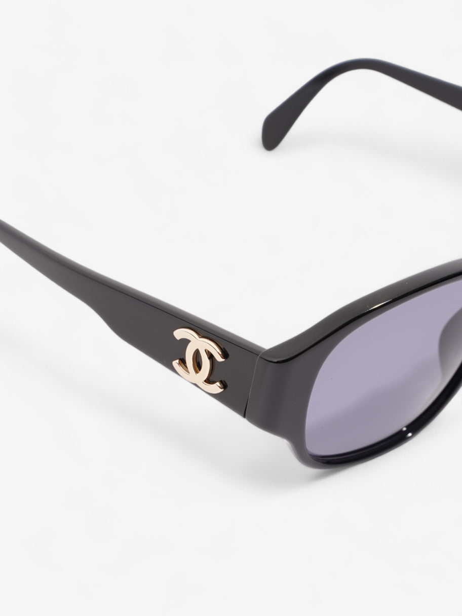 Chanel Coco Mark Sunglasses Black Acetate 130mm Image 7