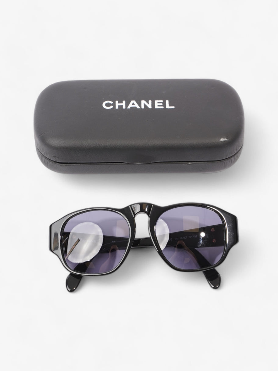 Chanel Coco Mark Sunglasses Black Acetate 130mm Image 8