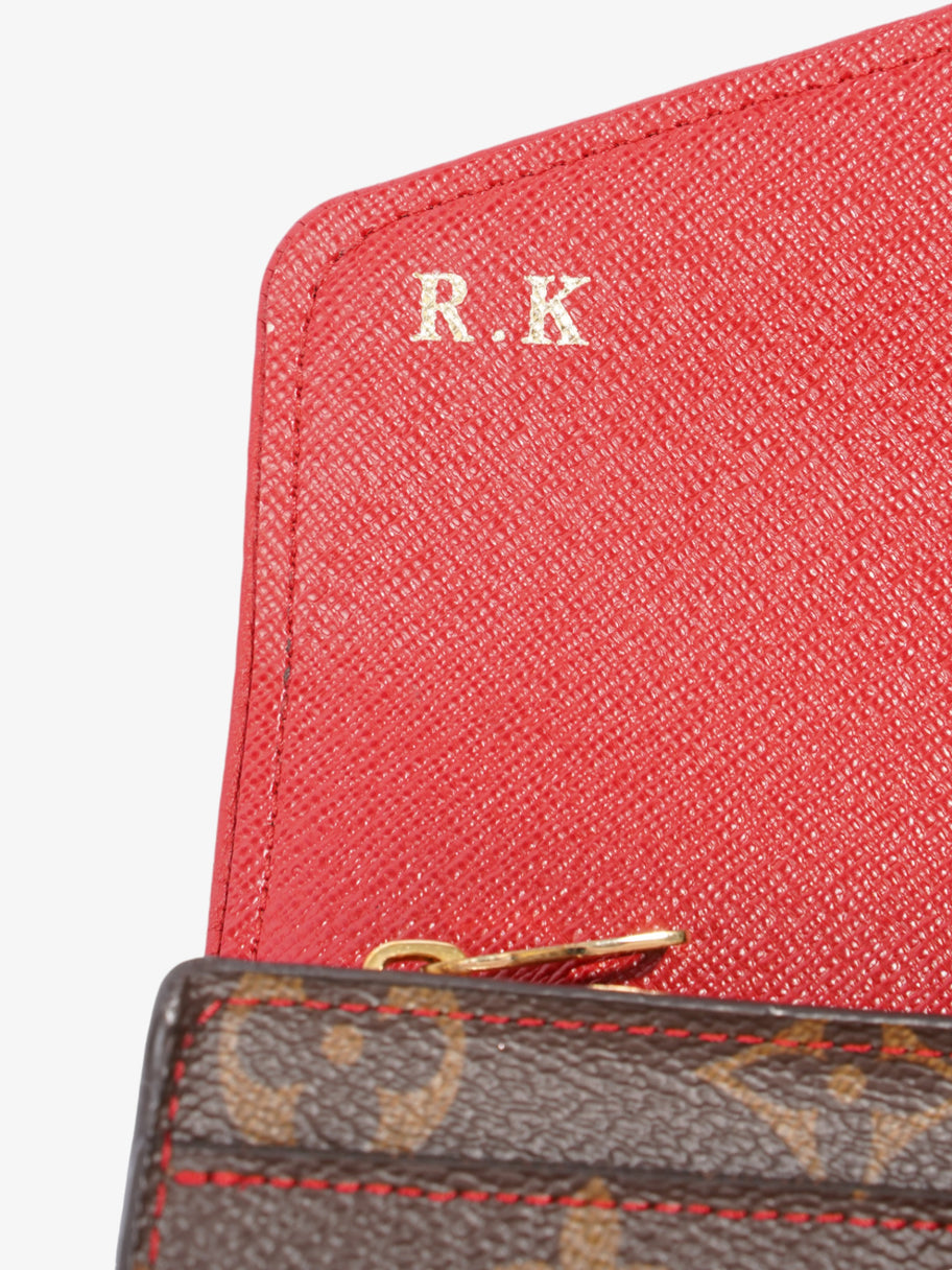 Louis Vuitton Portefeuille Sarah Retiro Monogram / Red Coated Canvas Image 5