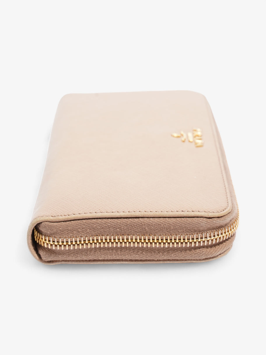 Prada Zip Around Wallet Beige Saffiano Leather Image 3