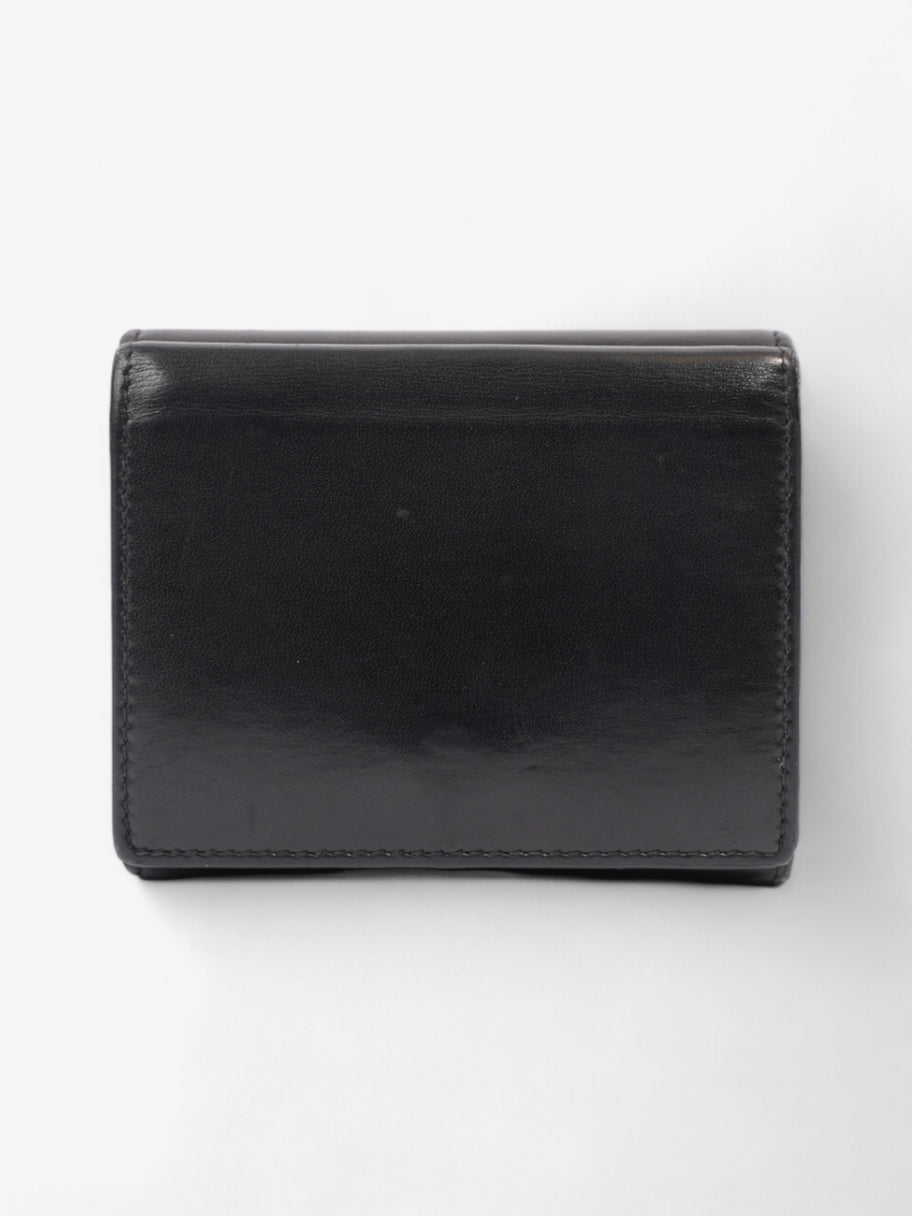 Saint Laurent Monogram Compact Wallet Black / Silver Leather Image 2