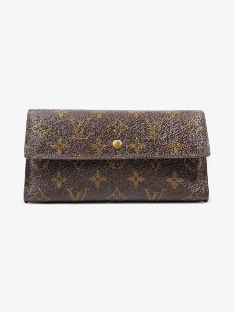  Louis Vuitton Portefeuille International Wallet Monogram Coated Canvas