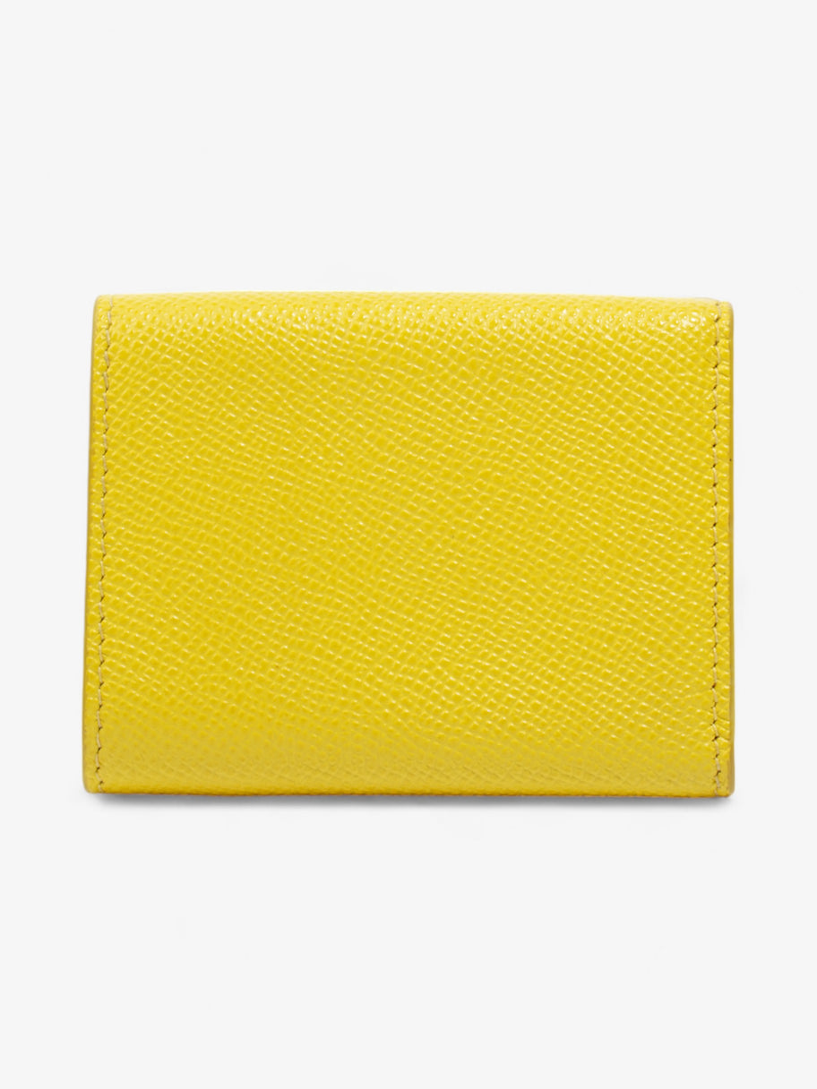 Christian Dior 30 Montaigne Compact Wallet Yellow Leather Image 2