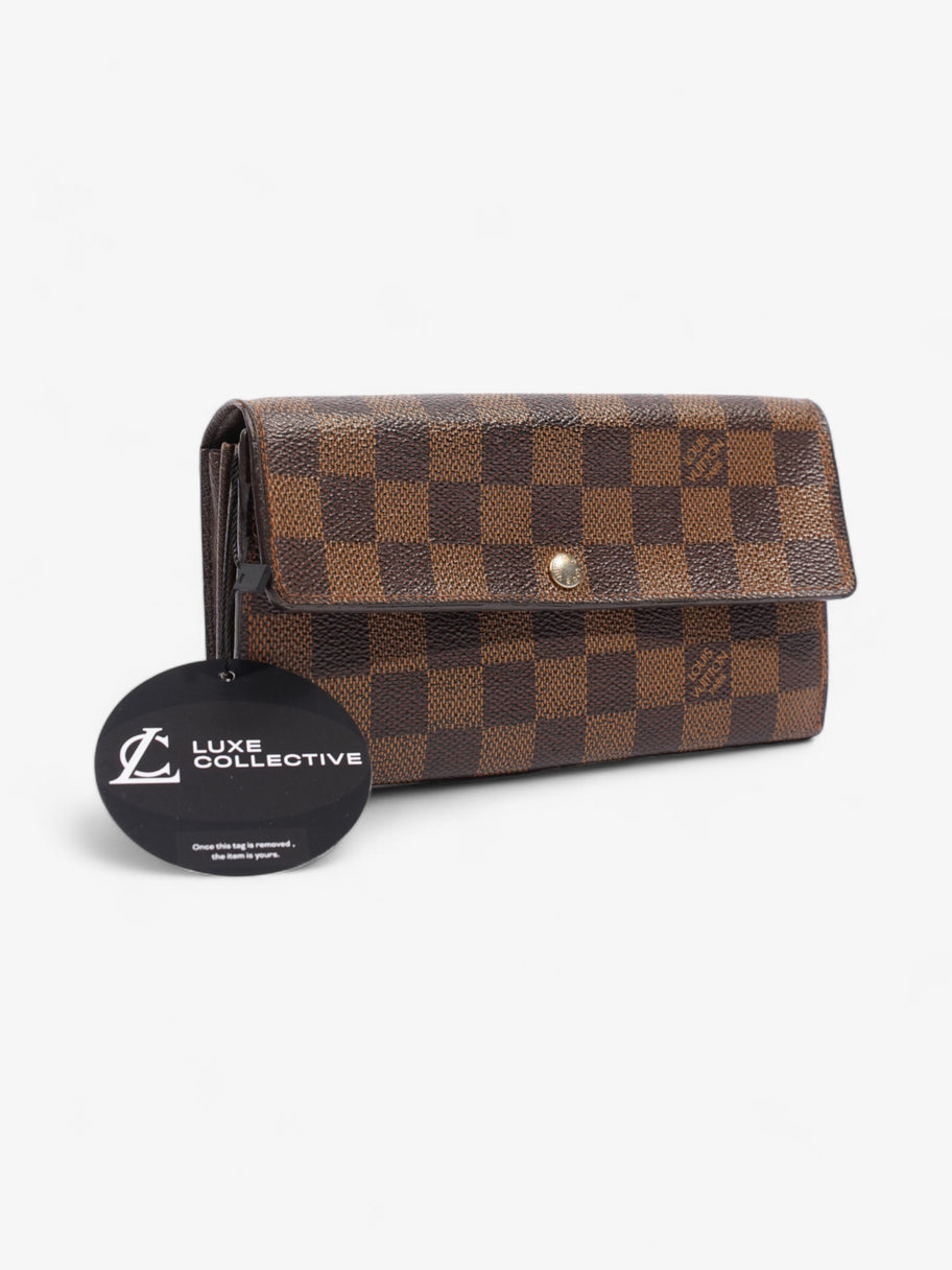 Louis Vuitton Sarah Wallet Damier Ebene Coated Canvas Image 9