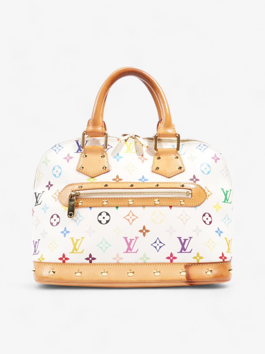 Louis Vuitton Louis Vuitton Alma  White / Multicolour  Canvas PM Image 1