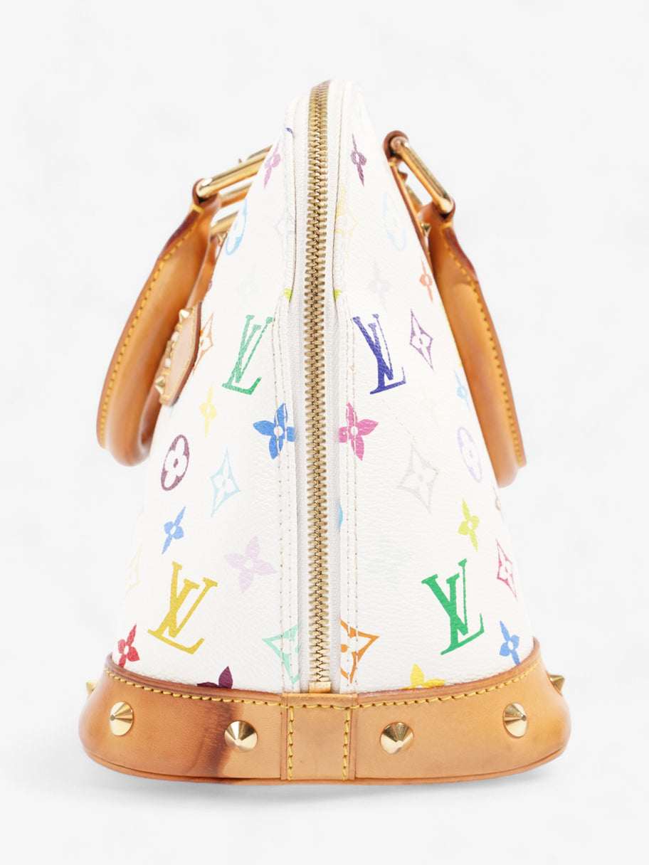 Louis Vuitton Louis Vuitton Alma  White / Multicolour  Canvas PM Image 3