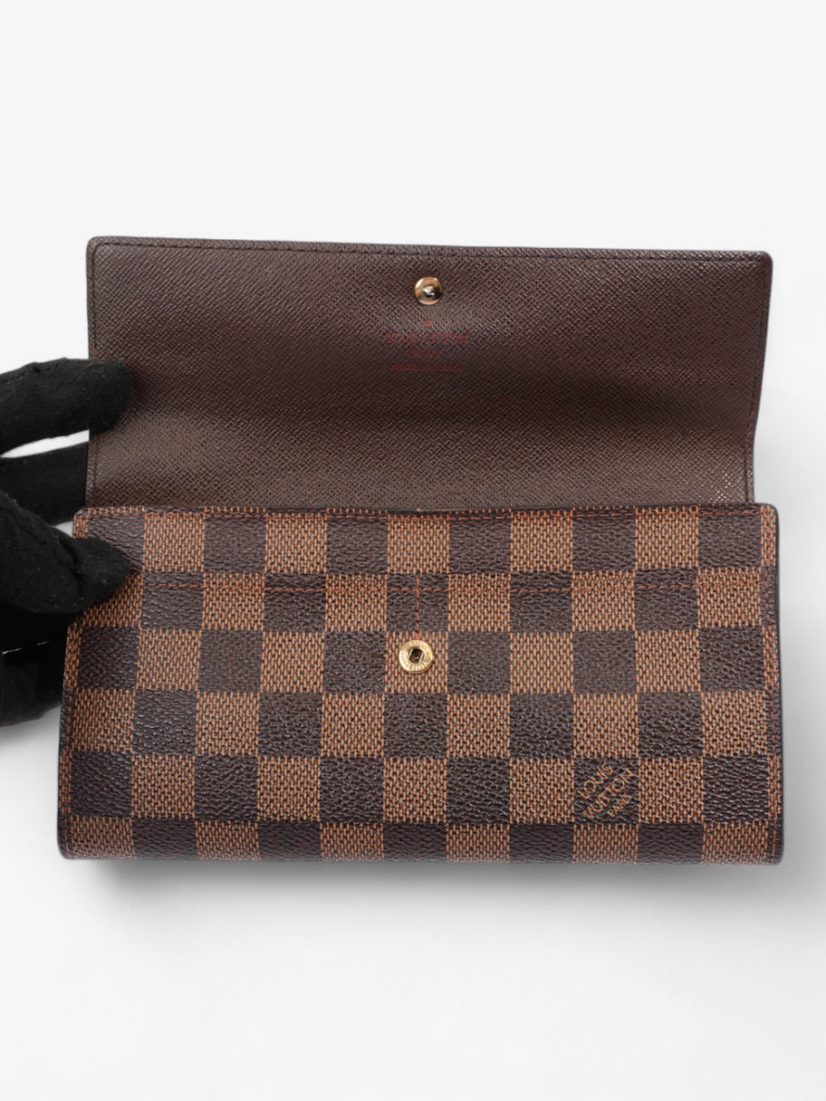 Louis Vuitton Portefeuille International Wallet Damier Ebene Coated Canvas Image 7