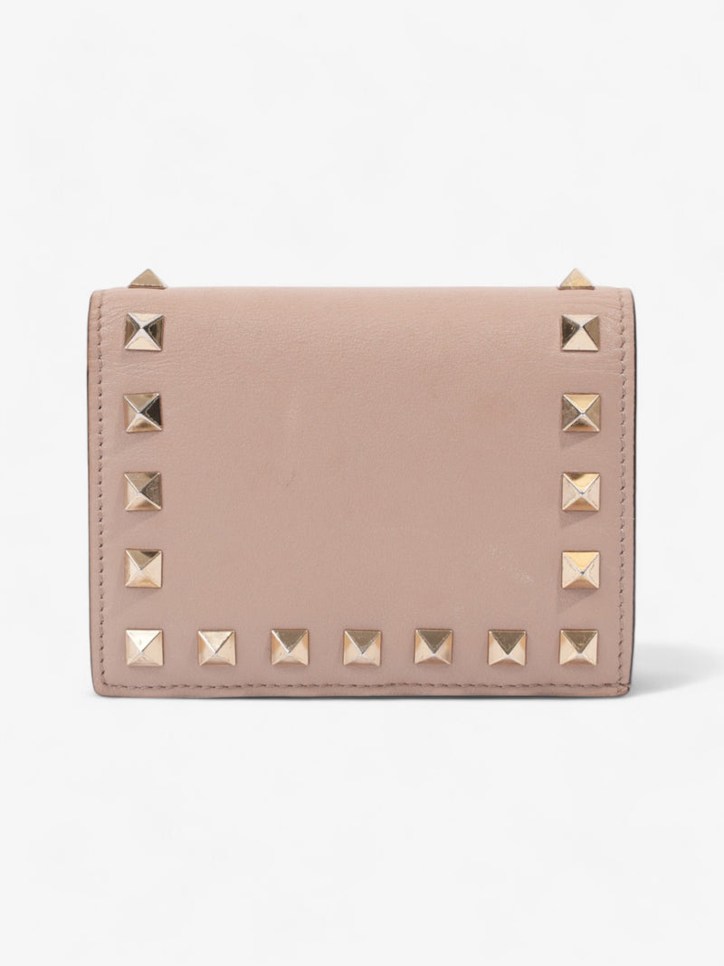  Valentino Compact Wallet Poudre Calfskin Leather