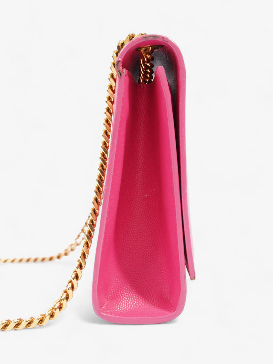 Saint Laurent Kate Neon Pink Grained Leather Image 5