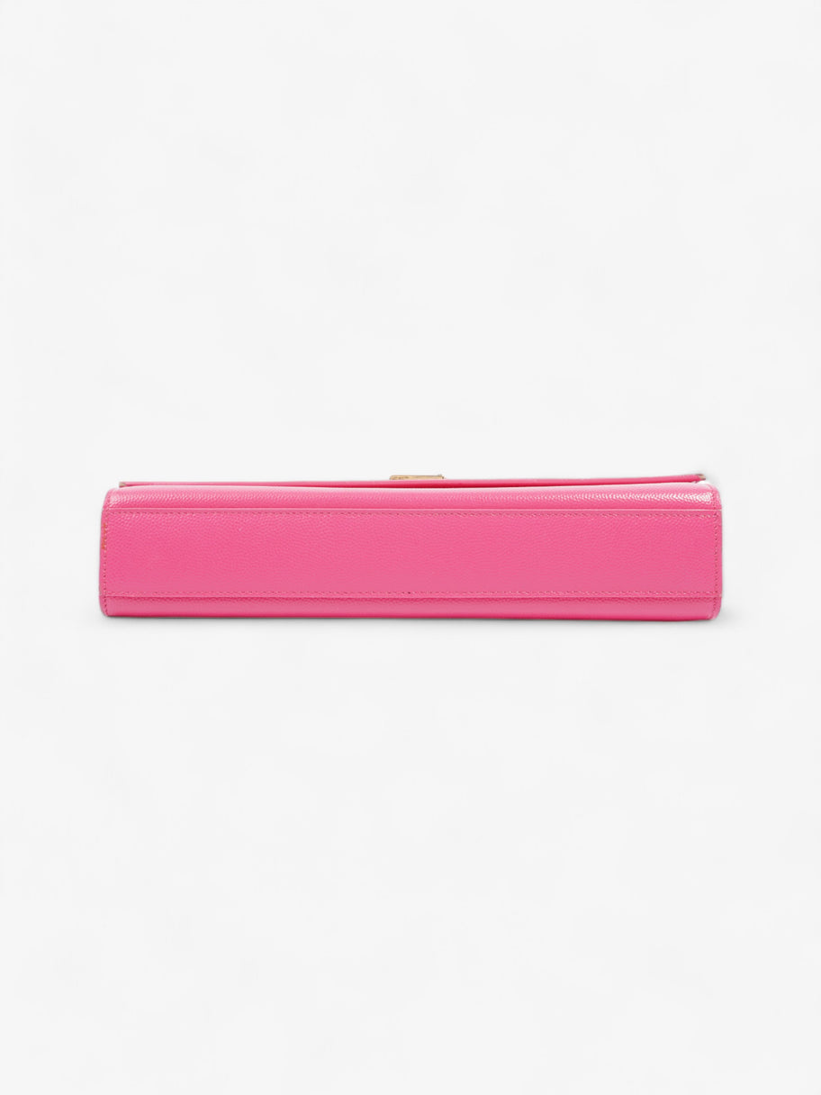 Saint Laurent Kate Neon Pink Grained Leather Image 6