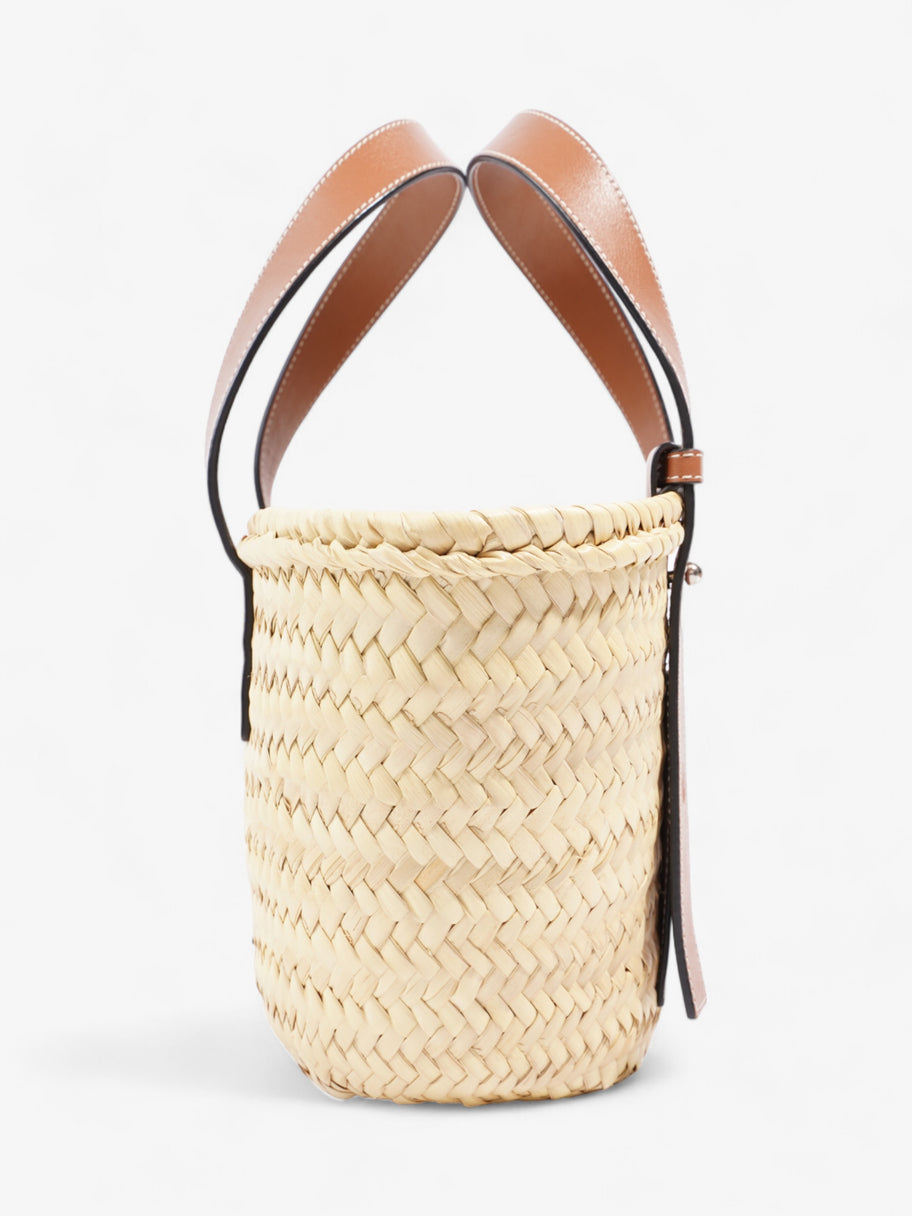 Loewe Basket Bag Brown Raffia Small Image 5