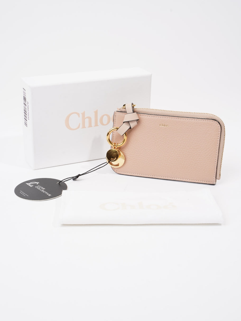 Chloe Alphabet Purse Pink Grained Leather Image 7