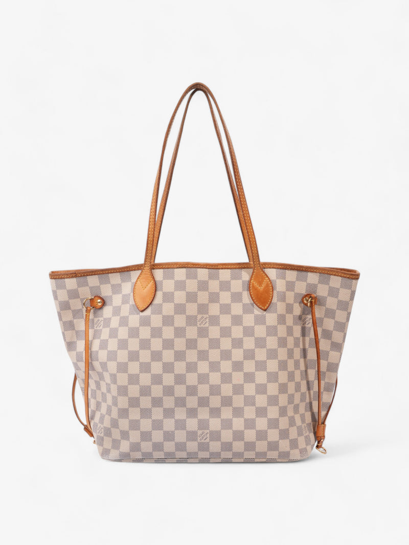  Louis Vuitton Neverfull Damier Azur Coated Canvas MM