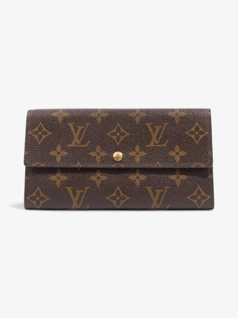  Louis Vuitton Sarah Wallet Monogram Coated Canvas