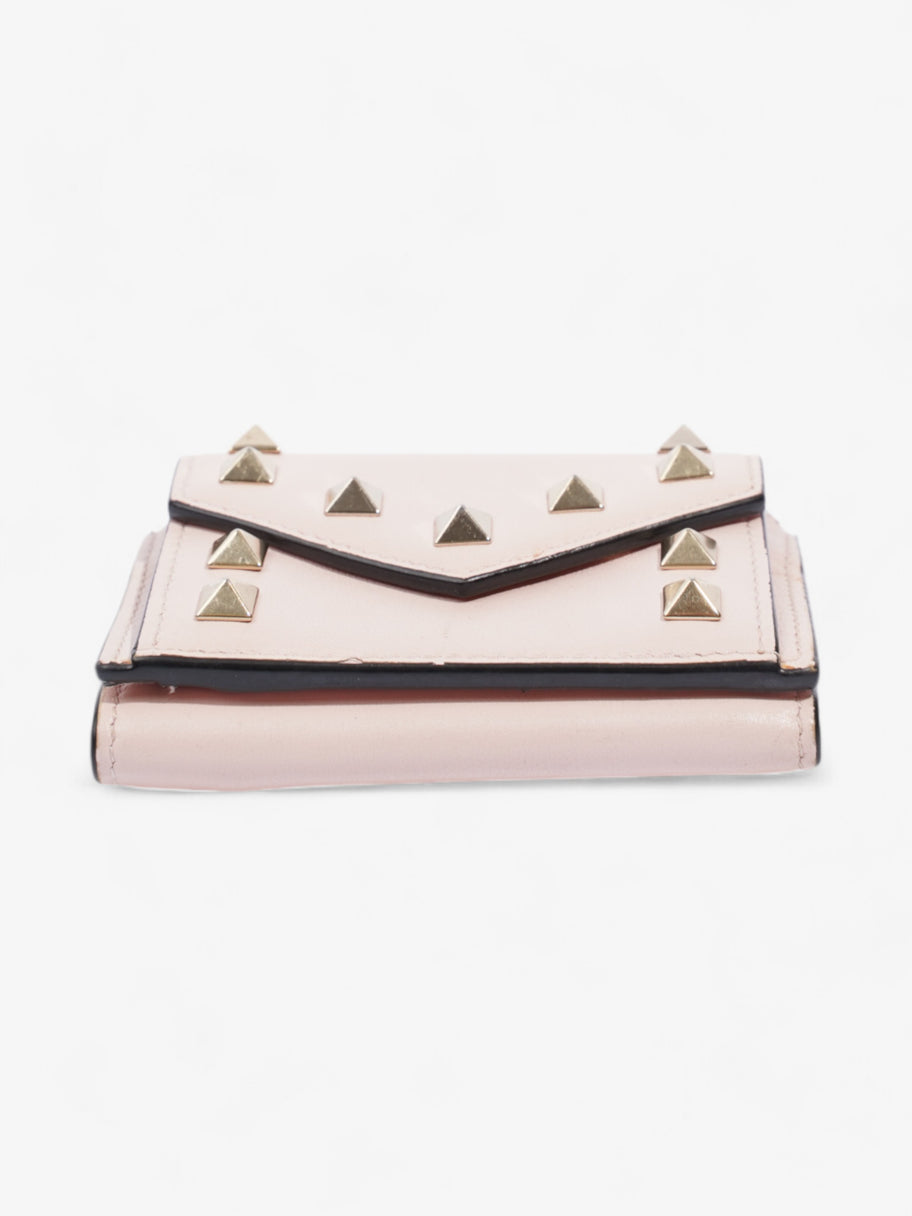 Valentino Rockstud Compact Wallet Pink / Gold Leather Image 5