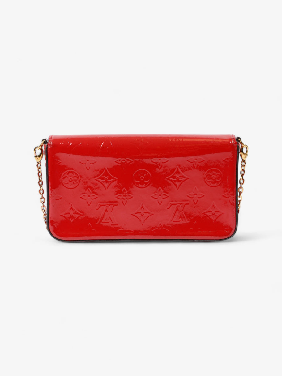 Louis Vuitton Pochette Felicie Red Vernis Leather Image 4