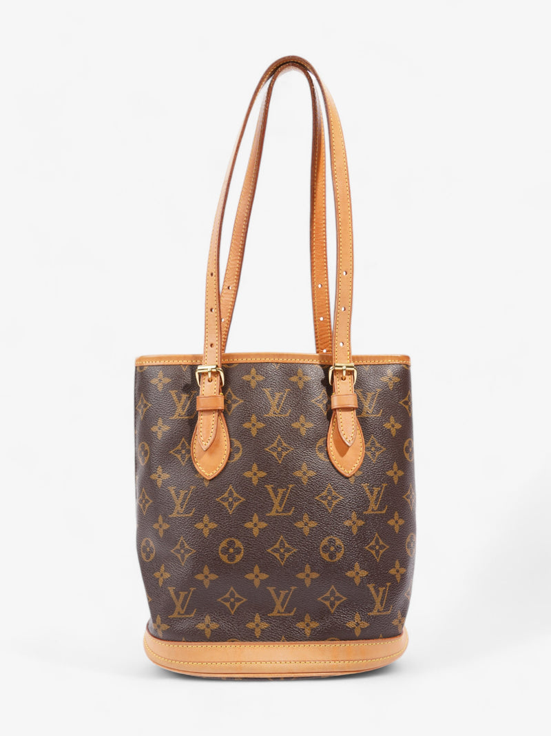  Louis Vuitton Bucket Monogram Coated Canvas PM