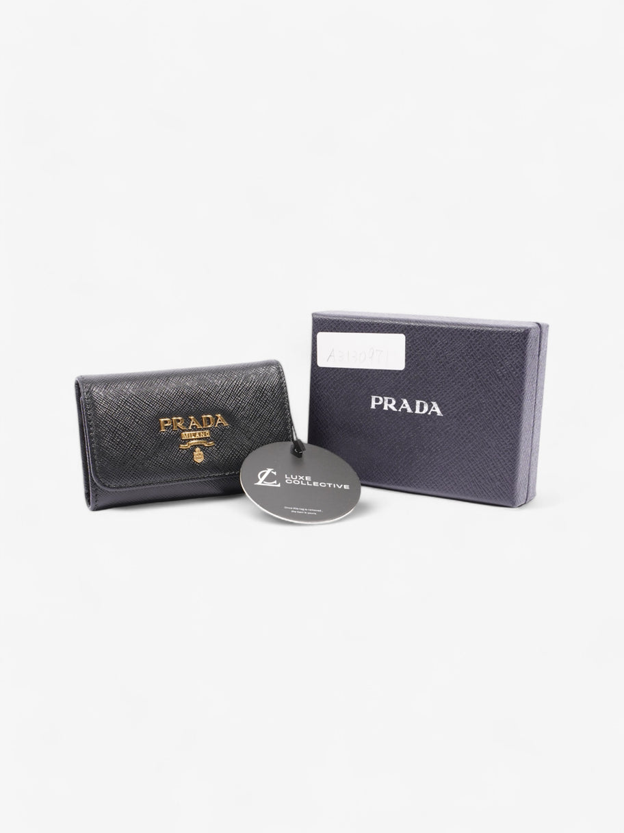 Prada Key Case Black Saffiano Leather Image 7