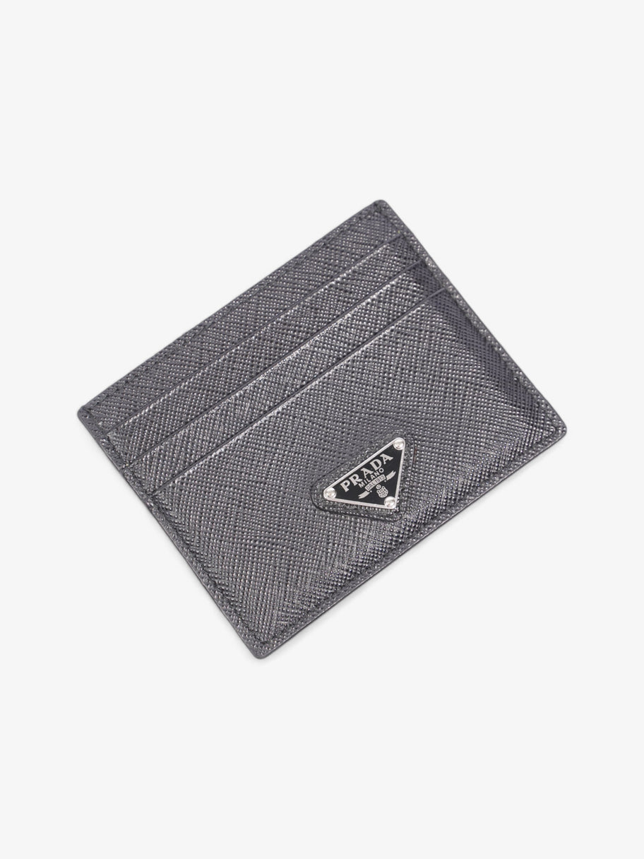 Prada Card Case Holder Black Saffiano Leather Image 4