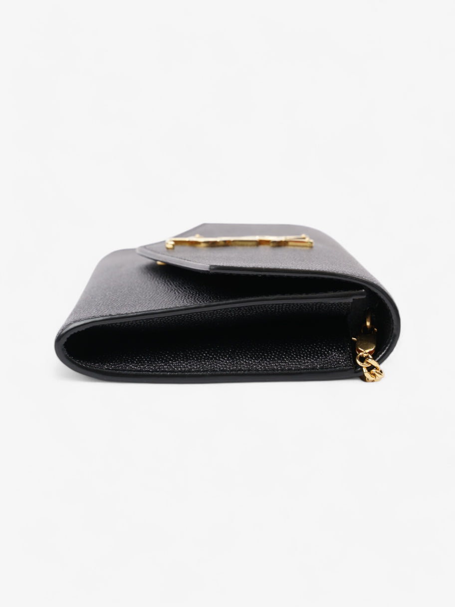 Saint Laurent Uptown Crossbody Black Grained Leather Image 3