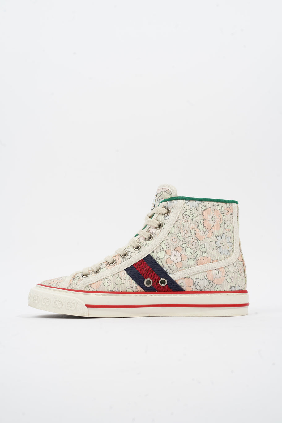 Gucci Tennis 1977 High Top Floral Print Canvas EU 35.5 UK 2.5 Image 3