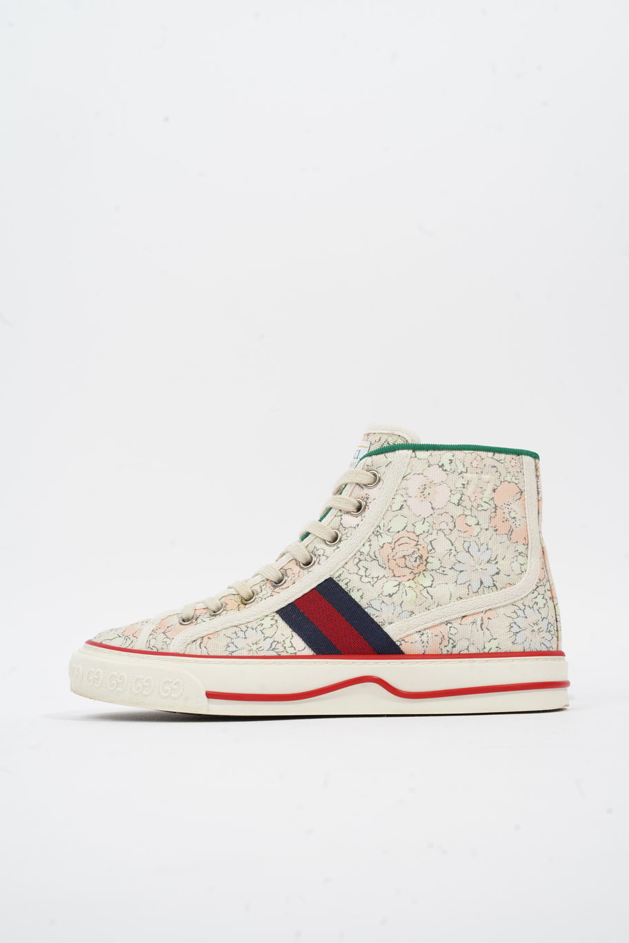 Gucci Tennis 1977 High Top Floral Print Canvas EU 35.5 UK 2.5 Image 5