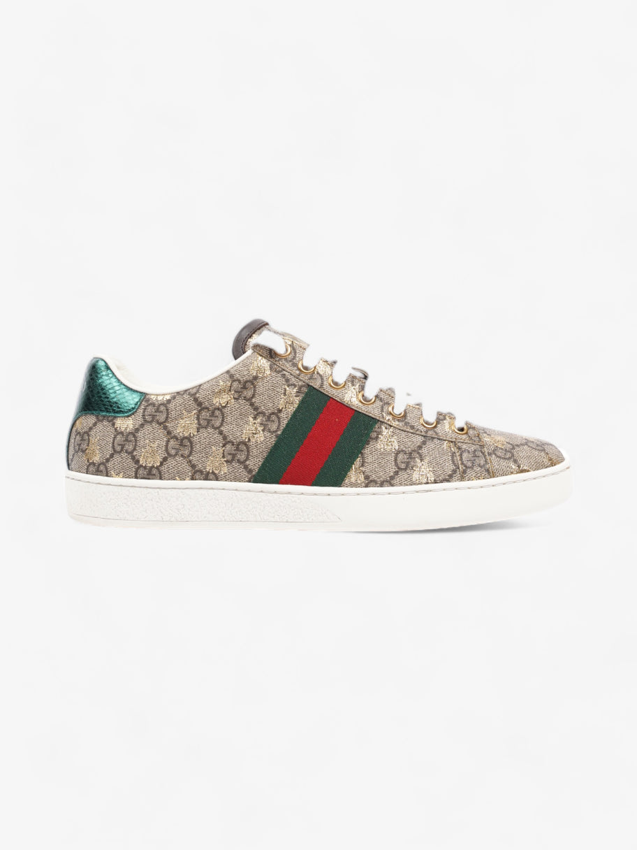 Gucci Ace GG Bee Supreme Sneakers Beige Monogram / Green / Red Canvas EU 38.5 UK 5.5 Image 1