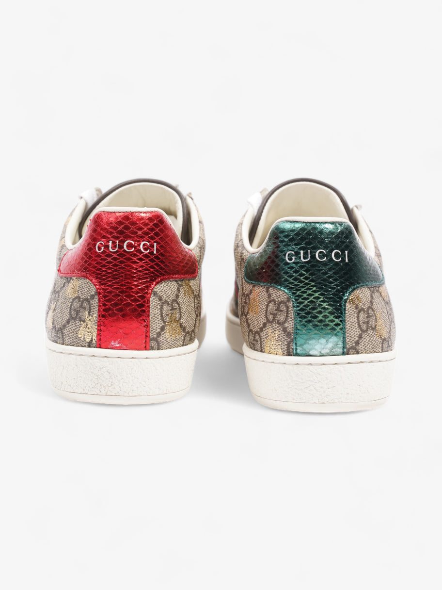 Gucci Ace GG Bee Supreme Sneakers Beige Monogram / Green / Red Canvas EU 38.5 UK 5.5 Image 6