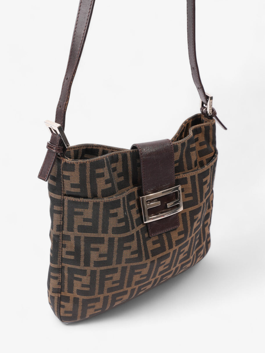 Fendi Zucca Brown FF Canvas Image 7